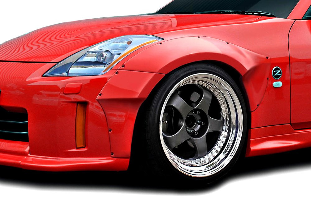 Duraflex® 116225 - SDS Style Fiberglass Front Fender Flares (Unpainted)