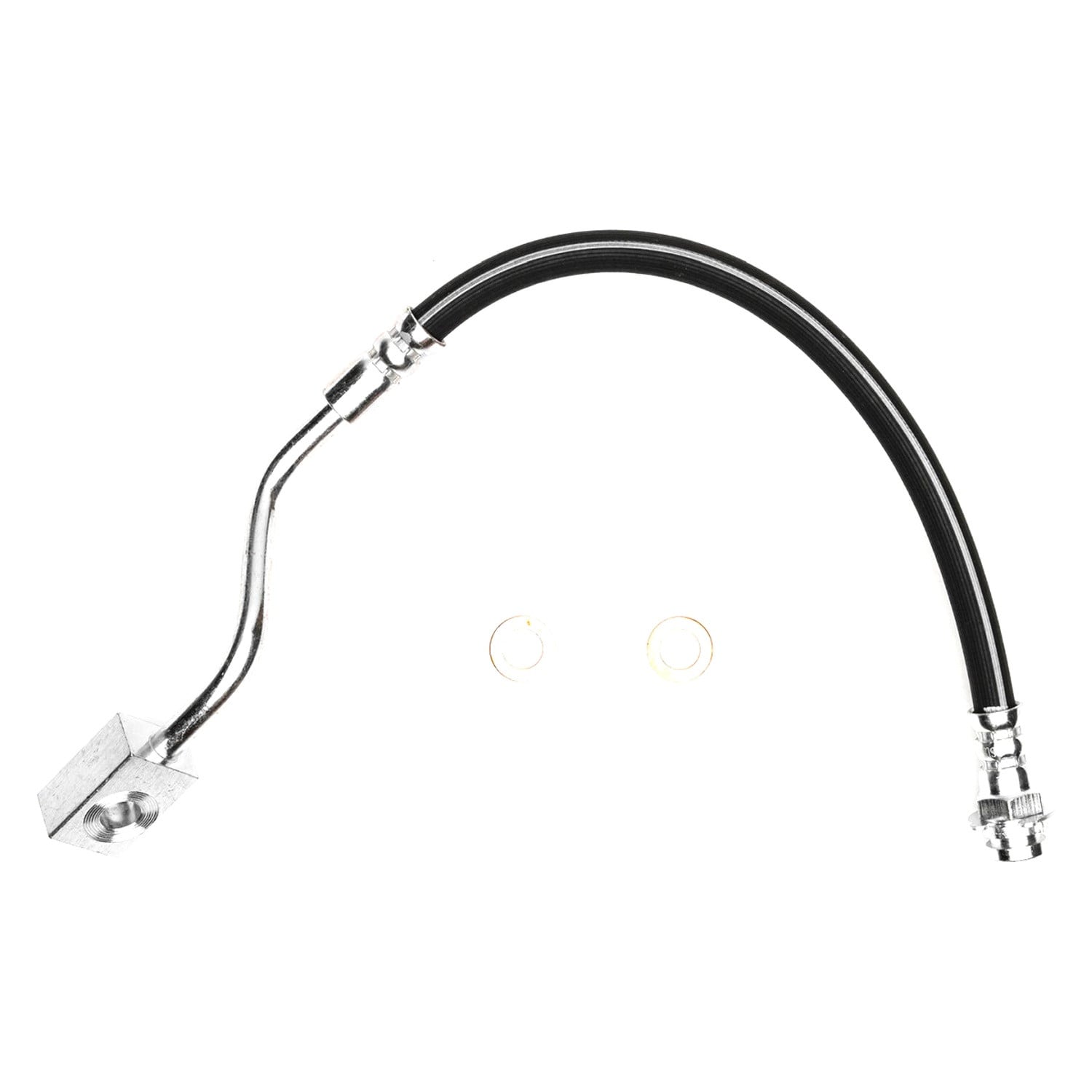 Dynamic Friction Co. Front Brake Line Hose – OEM Replacement Part #350-54081, DOT Approved