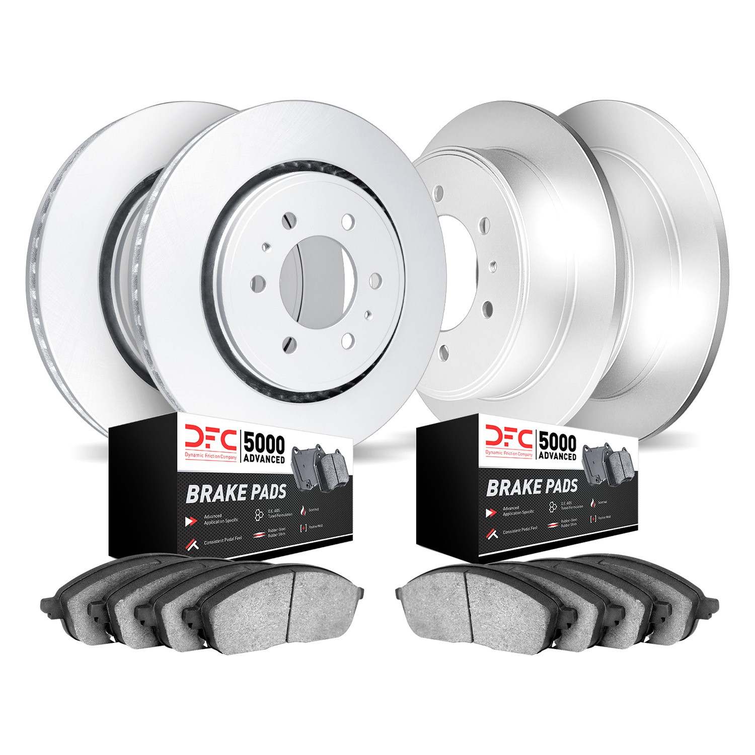 Dynamic Friction Company® 4504-67034 - GEO-KIT 5000 Plain Front and ...