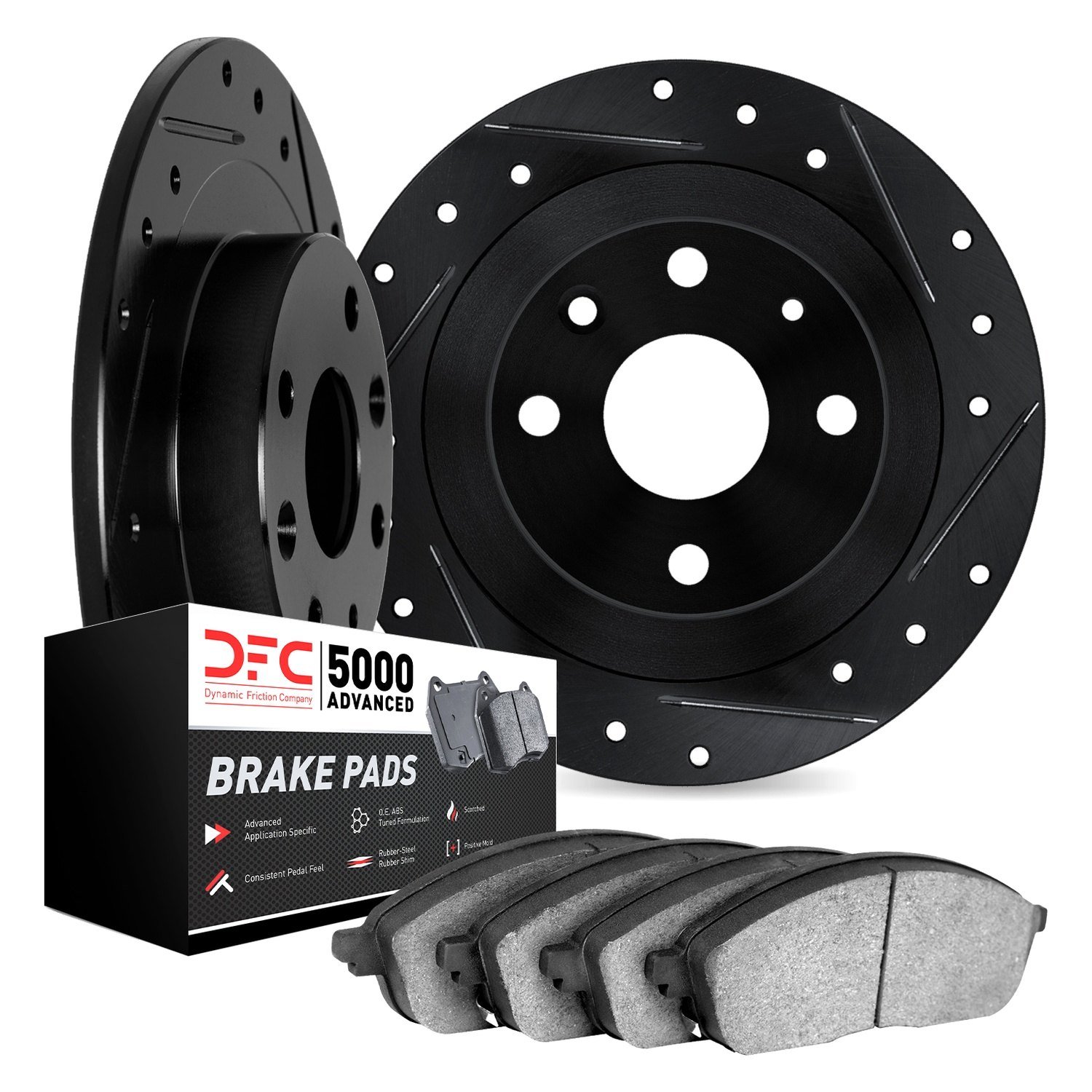 Dynamic Friction Company® 8502-22004 - PRO-KIT 5000 Drilled and Slotted ...