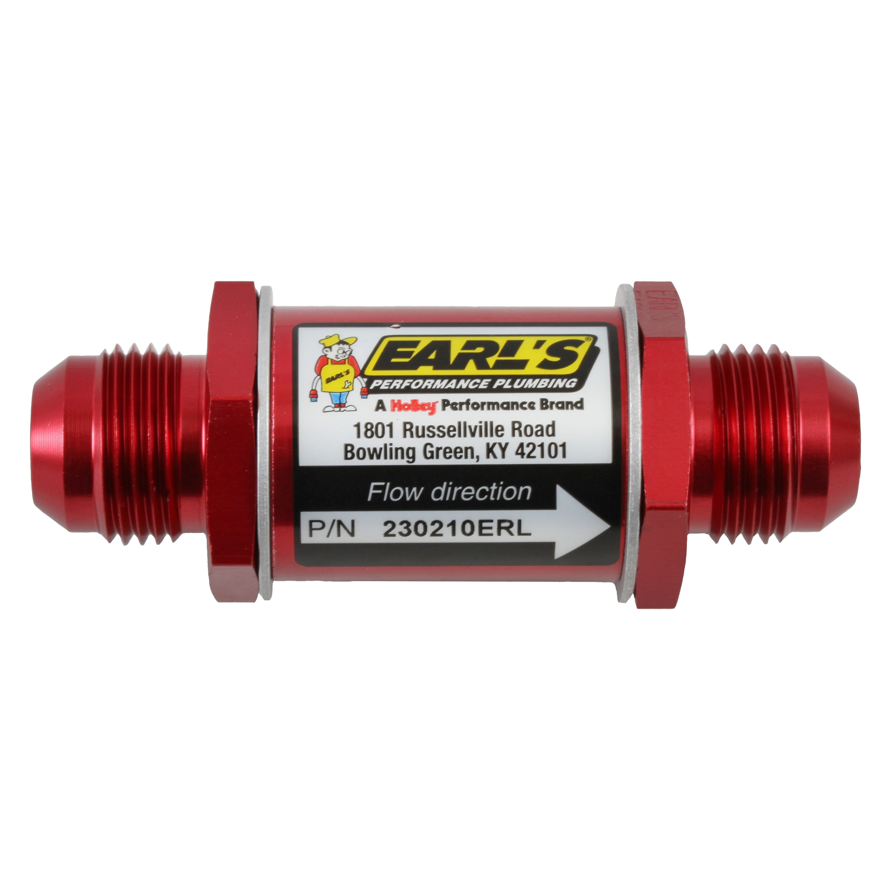 Earl's Performance Plumbing® - In-Line Screen Type Fuel Filter