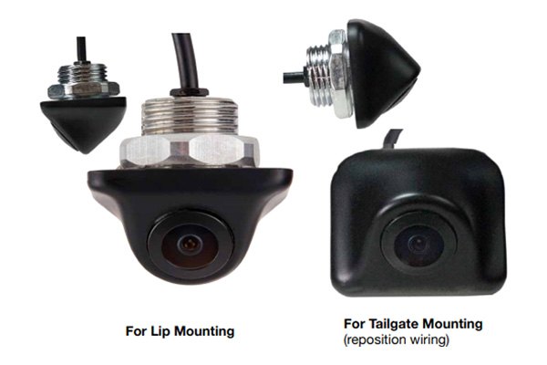 Echomaster PCAM-110 Sensor Backup Camera for Lip Mount or Handle w Parking lines 