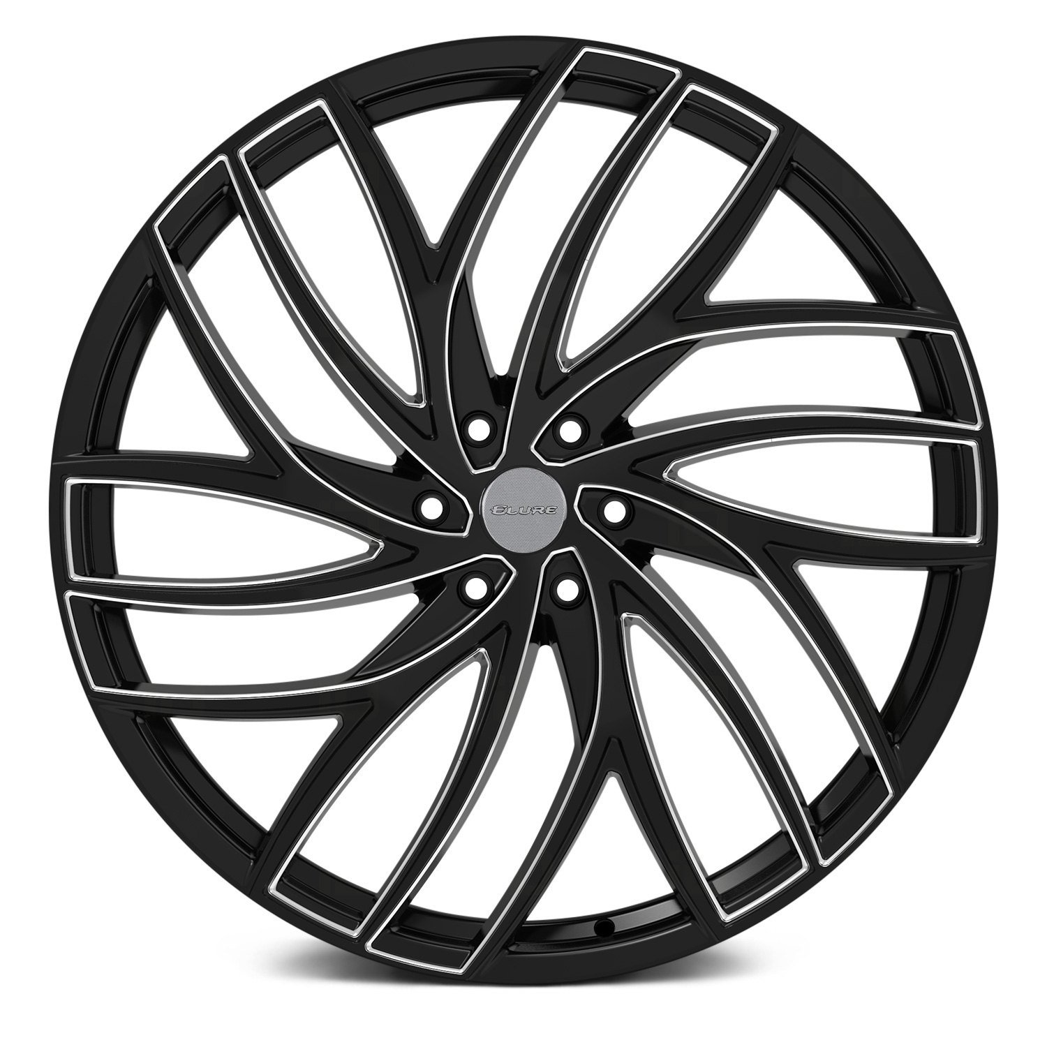 ELURE® ELR56 Wheels - Black with Milled Accents Rims - ELR056-26185BMW