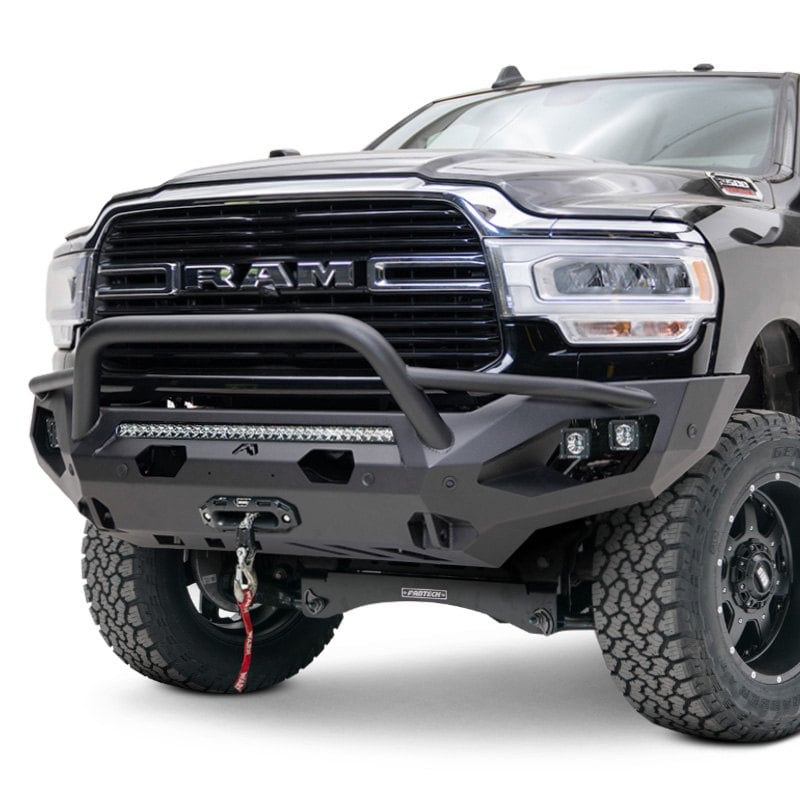 Fab Fours® Dr10 X2952 B Matrix Full Width Raw Front Winch Hd Bumper With Pre Runner Guard 5521