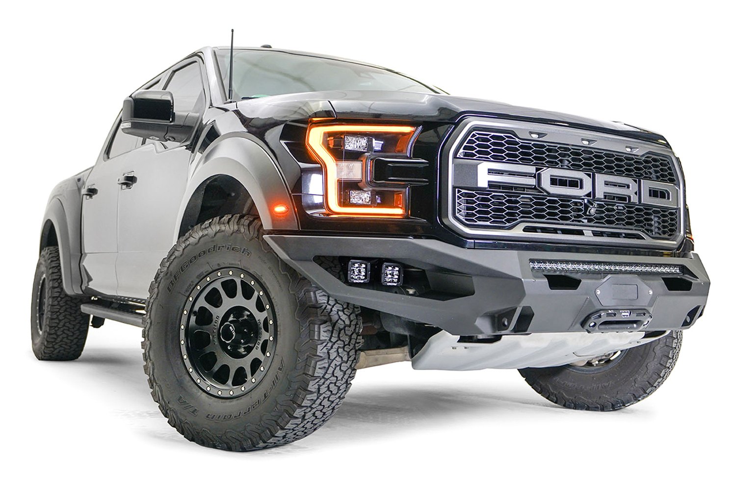 Fab Fours® - Ford F-150 2019 Matrix Full Width Front Winch HD Bumper