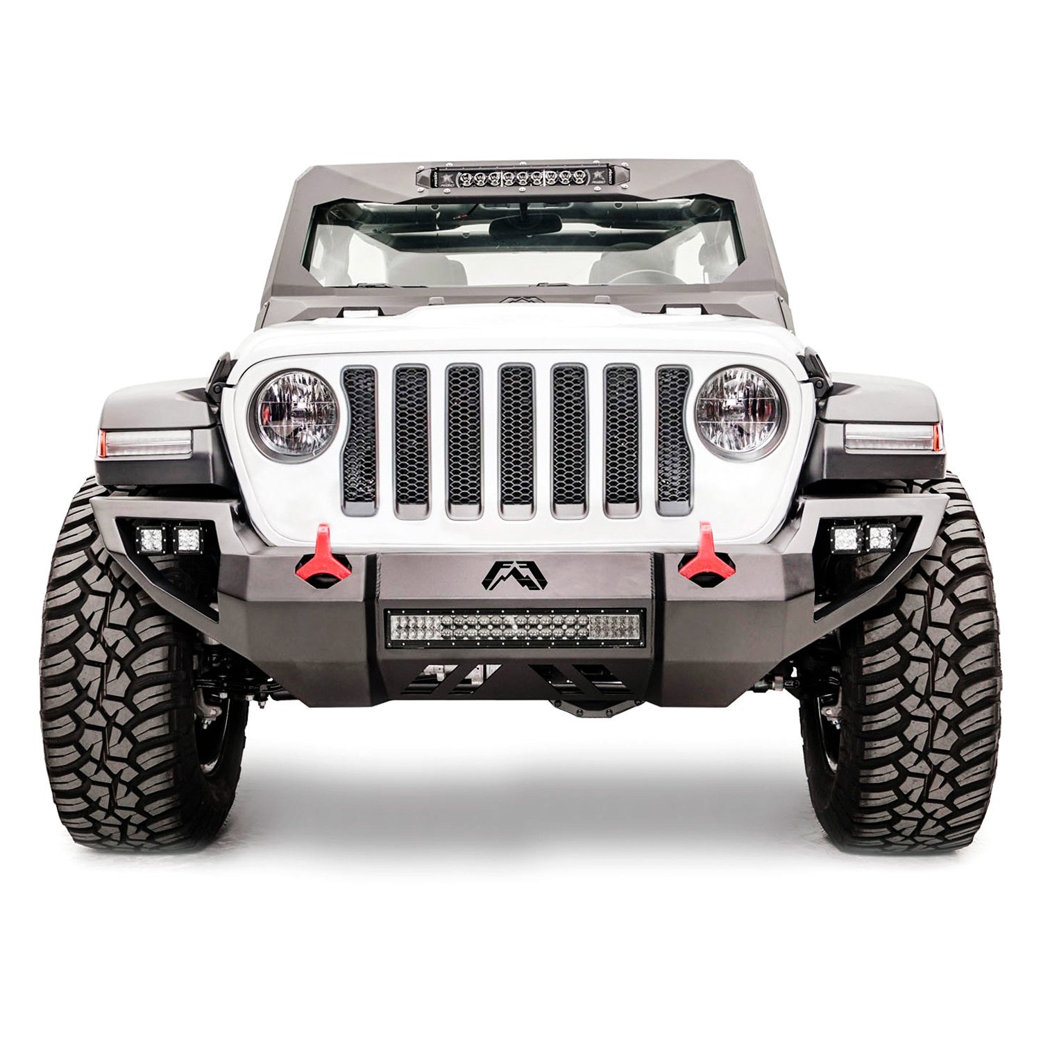 Fab Fours® - Jeep Wrangler 2021 Vengeance Full Width Front HD Bumper