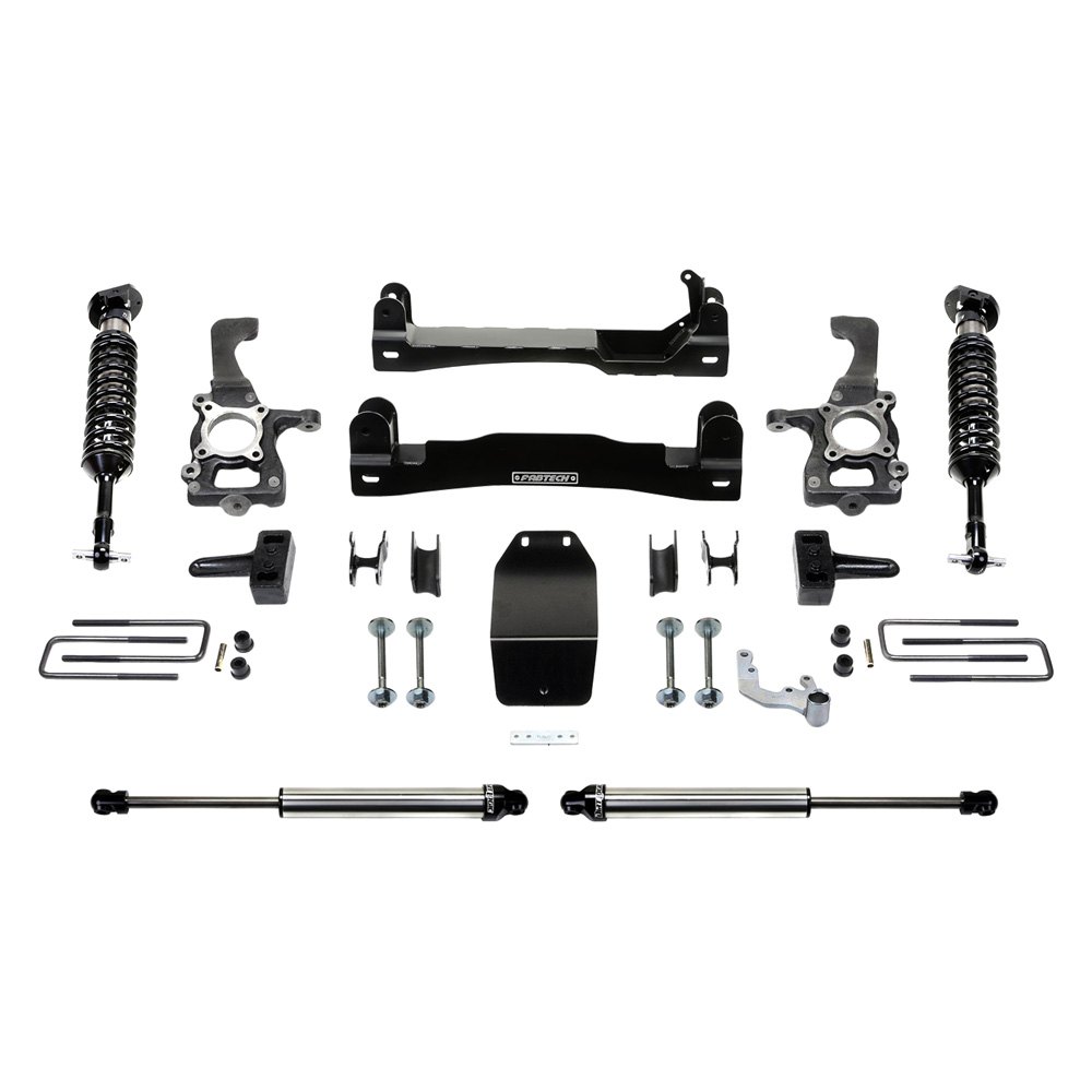 Fabtech® K2193DL 4" x 2.25" Basic Front and Rear Suspension Lift Kit