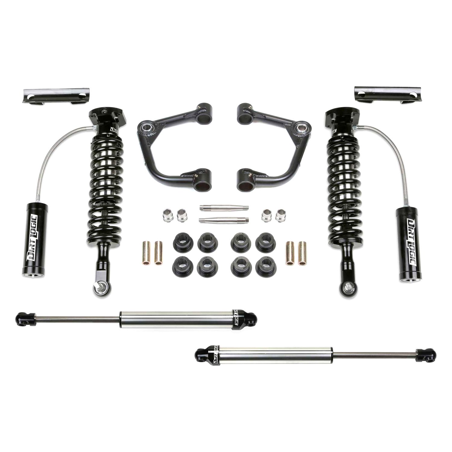 Fabtech® K2375DL 2" Uniball UCA Front and Rear Suspension Lift Kit