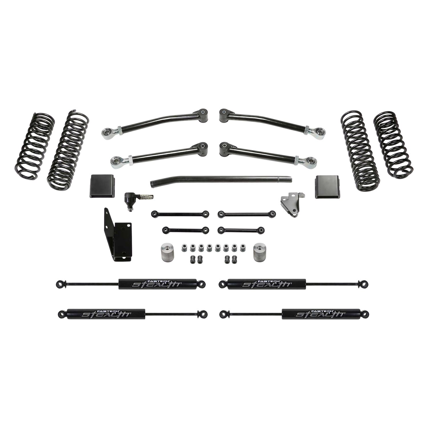 Fabtech® K4167M 3" Trail Front and Rear Suspension Lift Kit