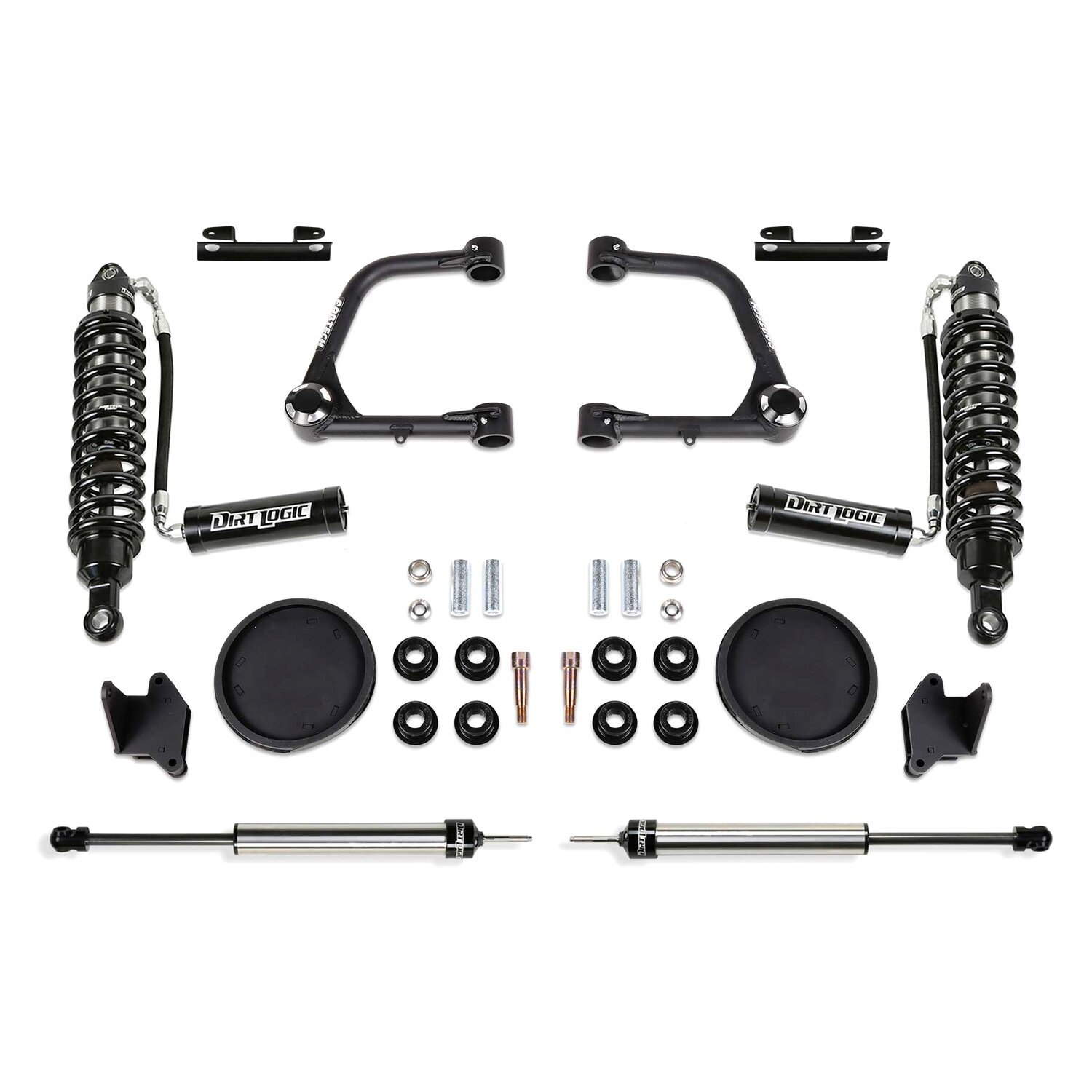 Fabtech® K7088DL 3" Uniball UCA Front and Rear Suspension Lift Kit