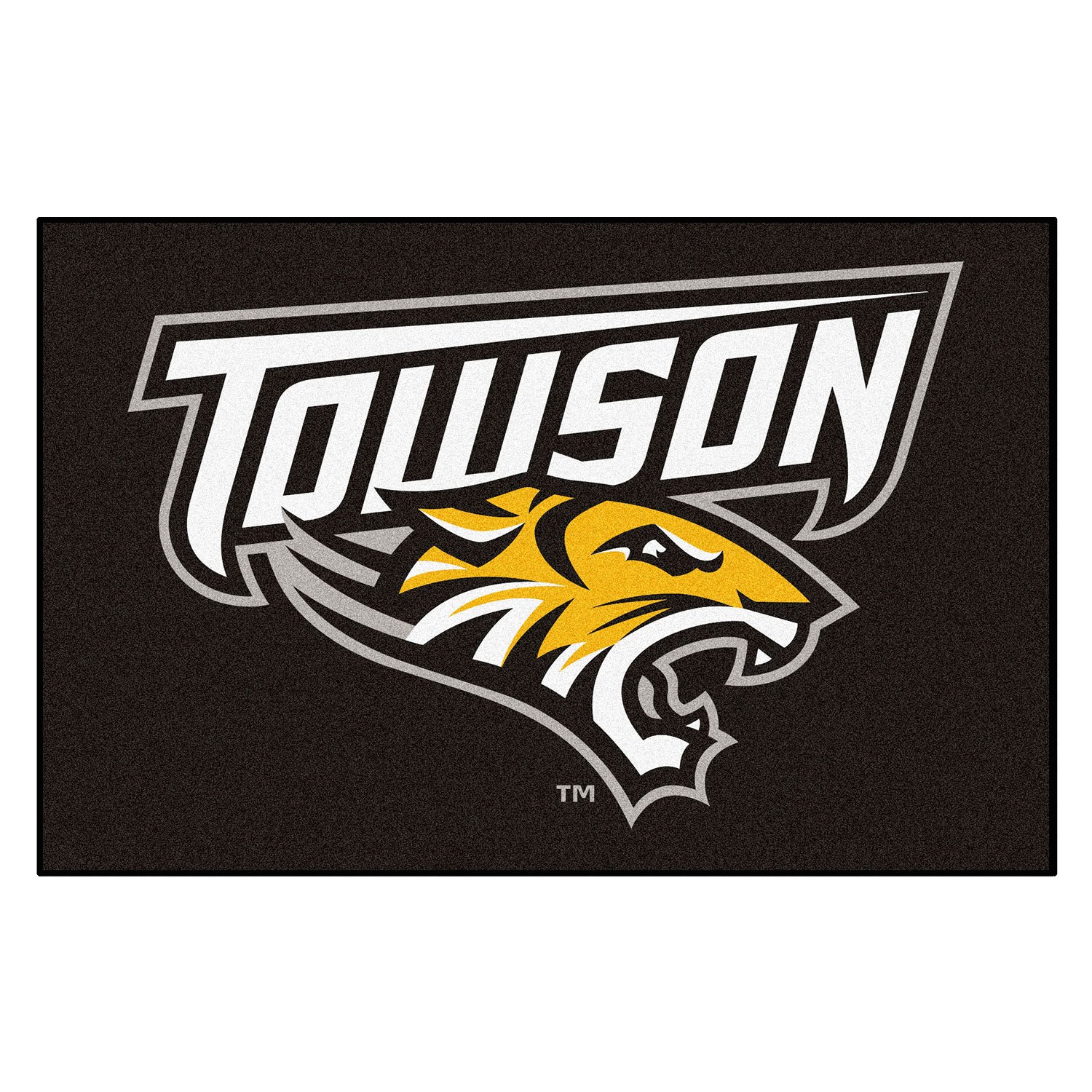 FanMats® 4679 - NCAA Towson University 1.7' x 2.6' Rectangular Nylon ...