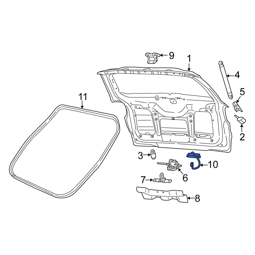 Fiat OE 68202209AA Rear Liftgate Latch Release Switch