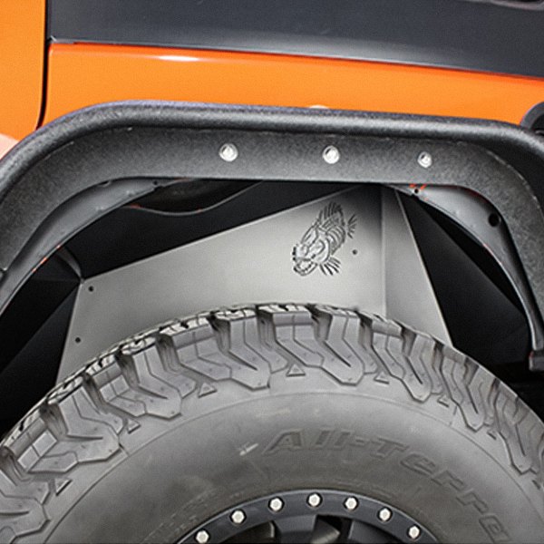 Fishbone Offroad® - Jeep Wrangler 2007 Black Front And Rear Inner 