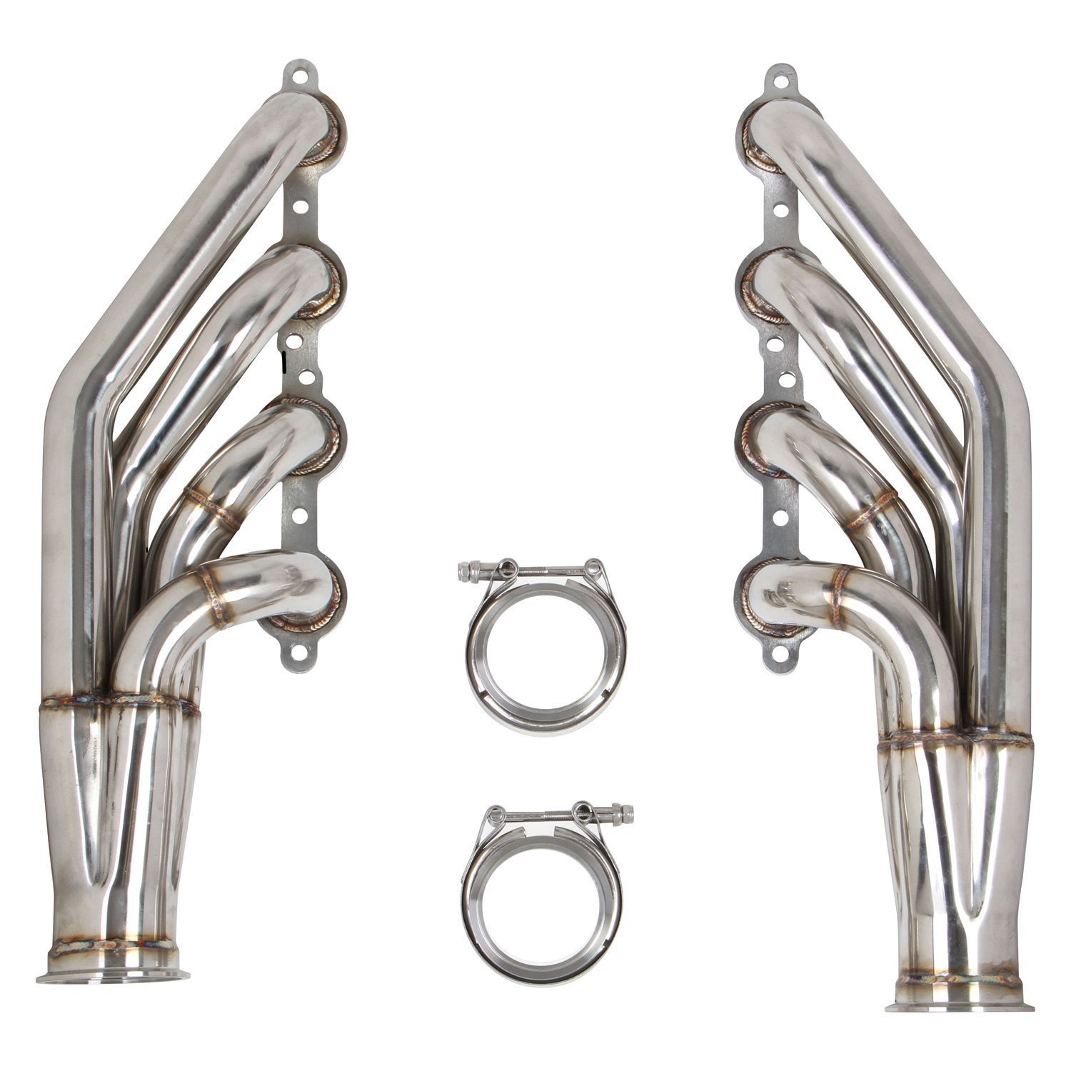 Flowtech® 11535FLT 409 SS Polished Turbo Exhaust Headers