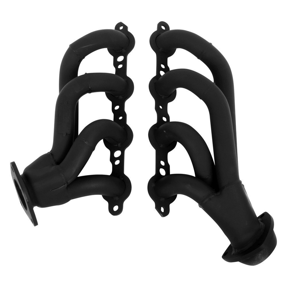 Flowtech® 91836FLT Mild Steel Black Painted Short Tube Exhaust Headers