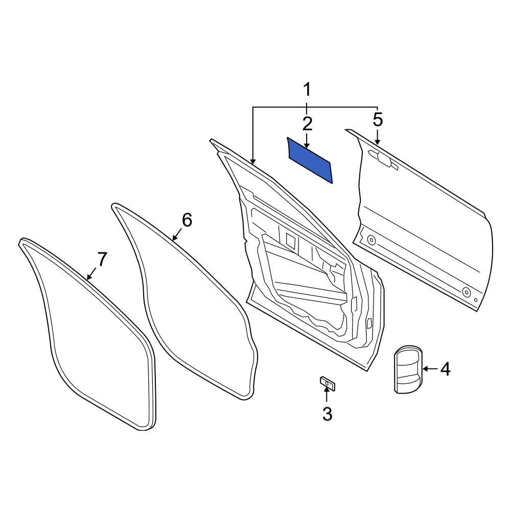 Ford OE 4L3Z18203A16AA Rear Door Panel Insulation