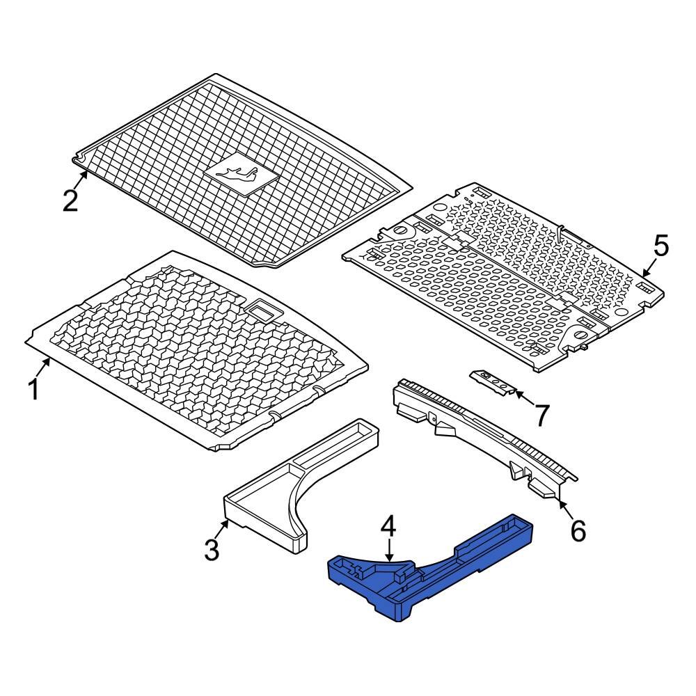 Ford OE M1PZ78310B17A Left Floor Carpet Insulator