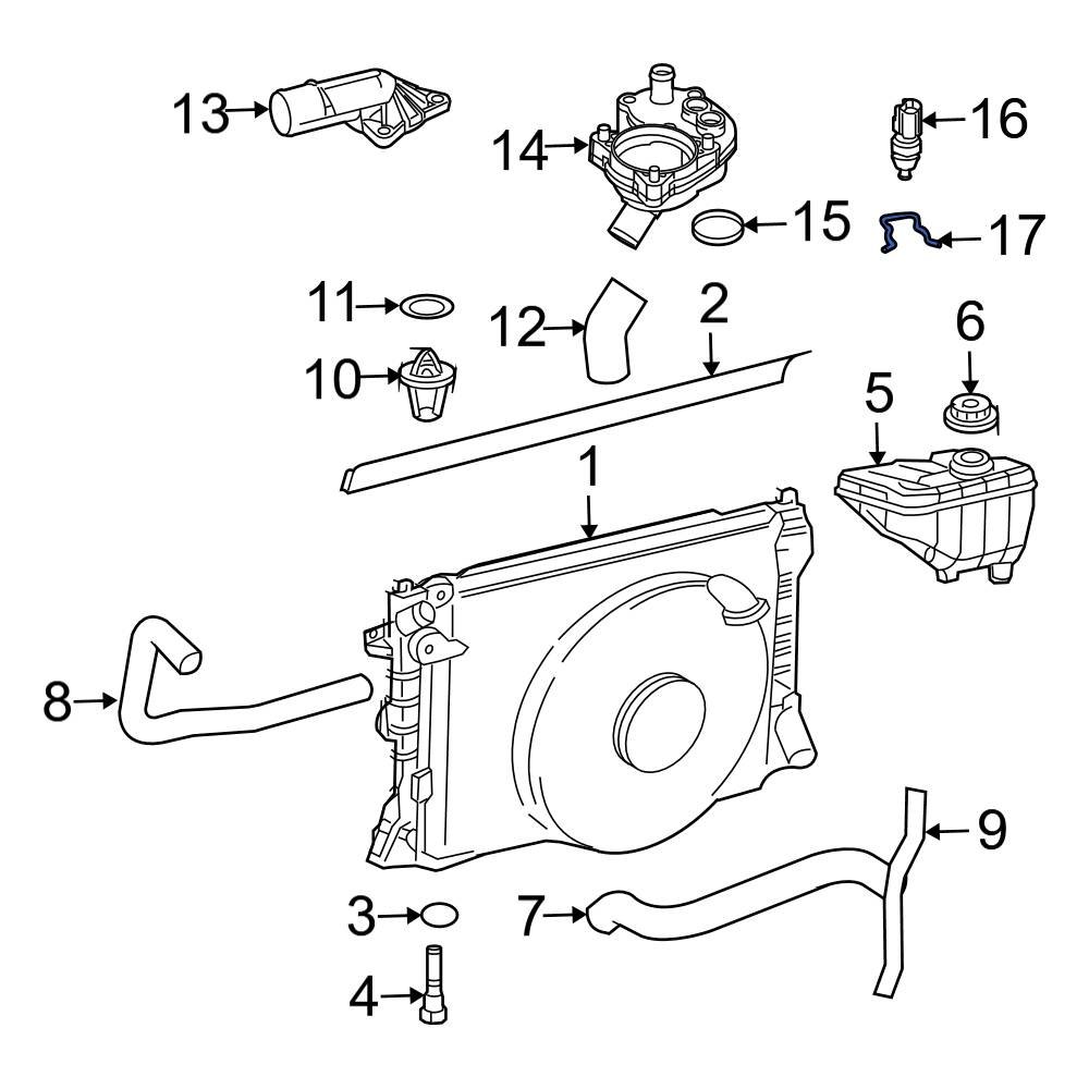 Ford OE W706800S303 Engine Coolant Temperature Sensor CClip