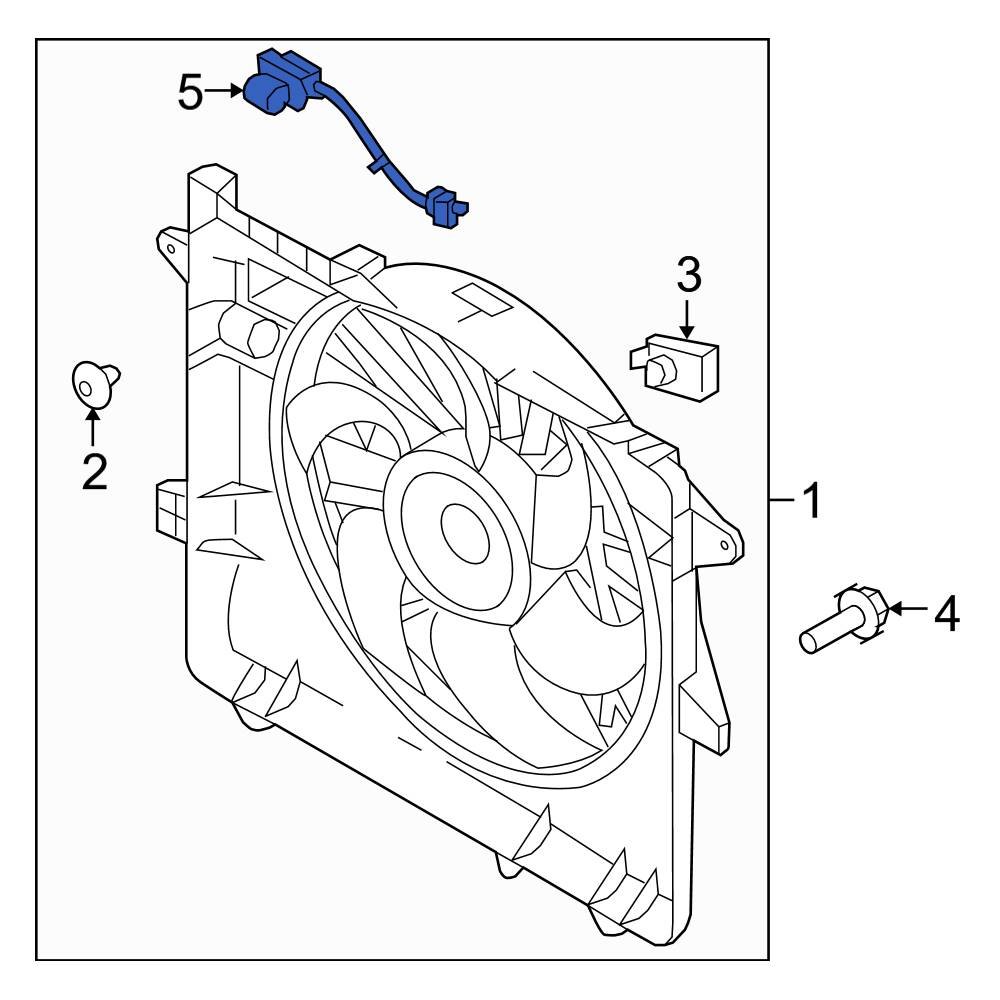 Ford OE 7R3Z8L603A Engine Cooling Fan Resistor