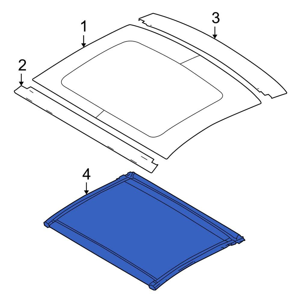 Ford OE 9R3Z63519A02AD Sunroof Cover