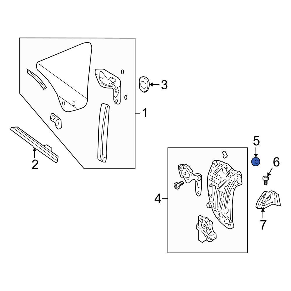 Ford OE W711156S437 Window Regulator Bolt
