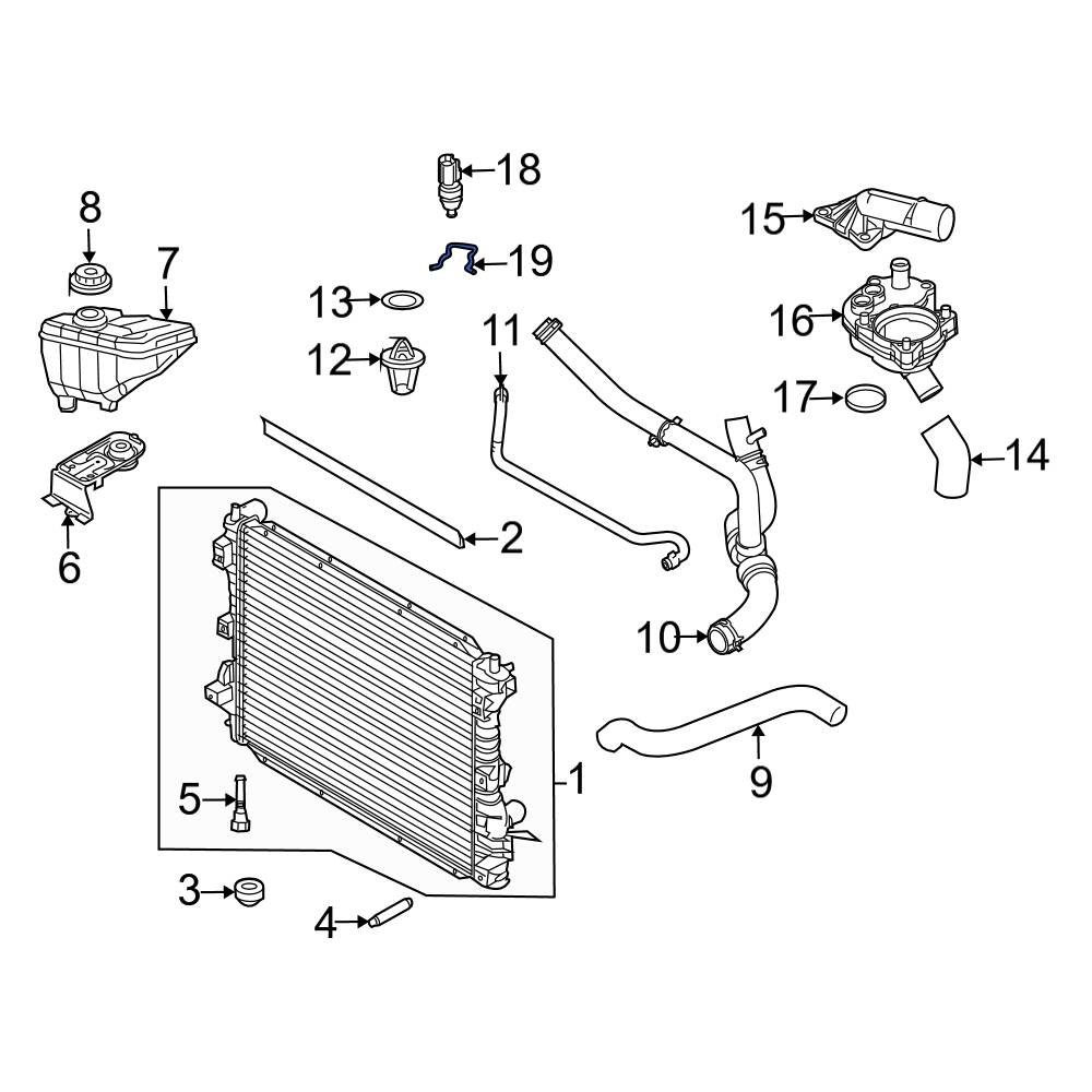 Ford OE W706800S303 Engine Coolant Temperature Sensor CClip