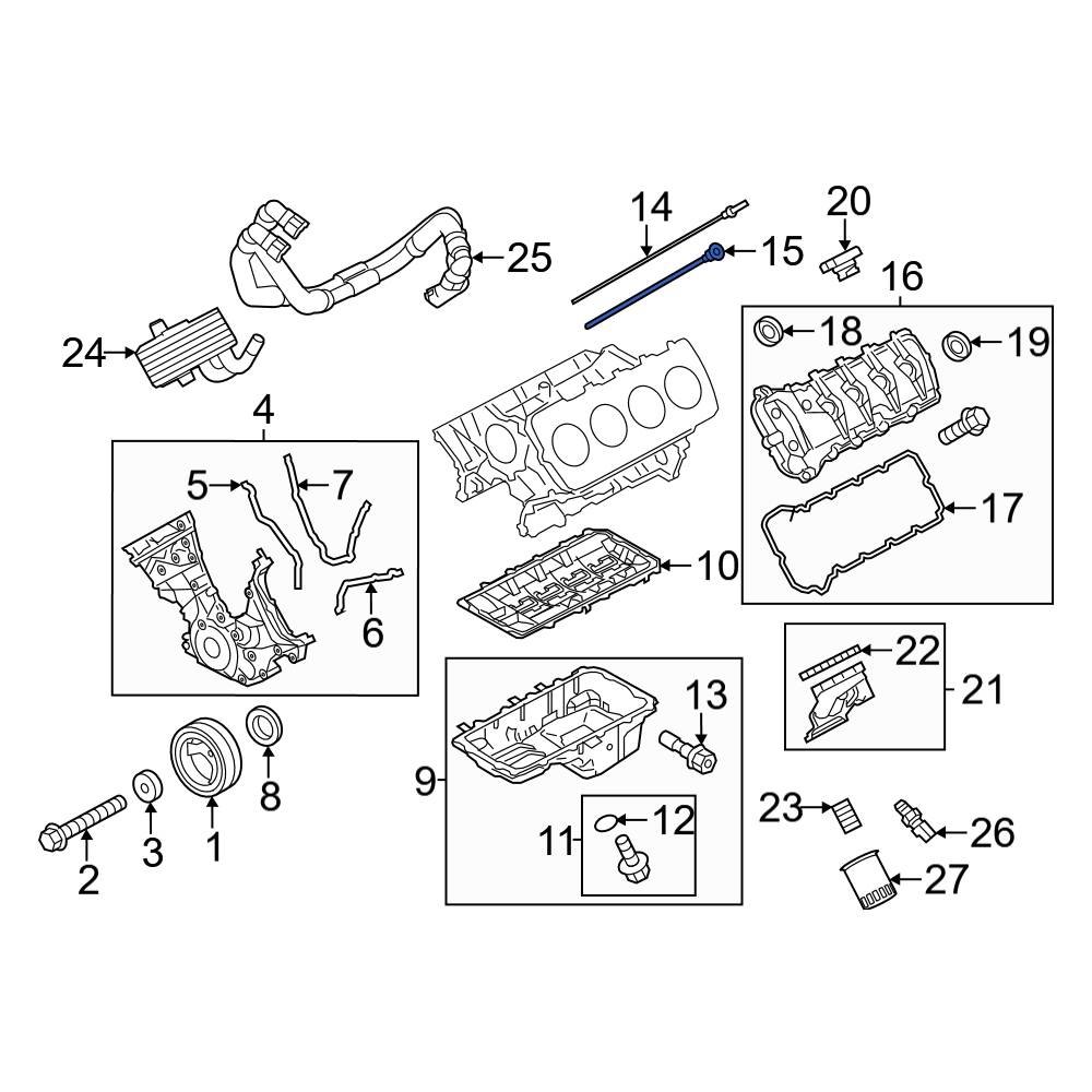 Ford OE BR3Z6754B - Engine Oil Dipstick Tube