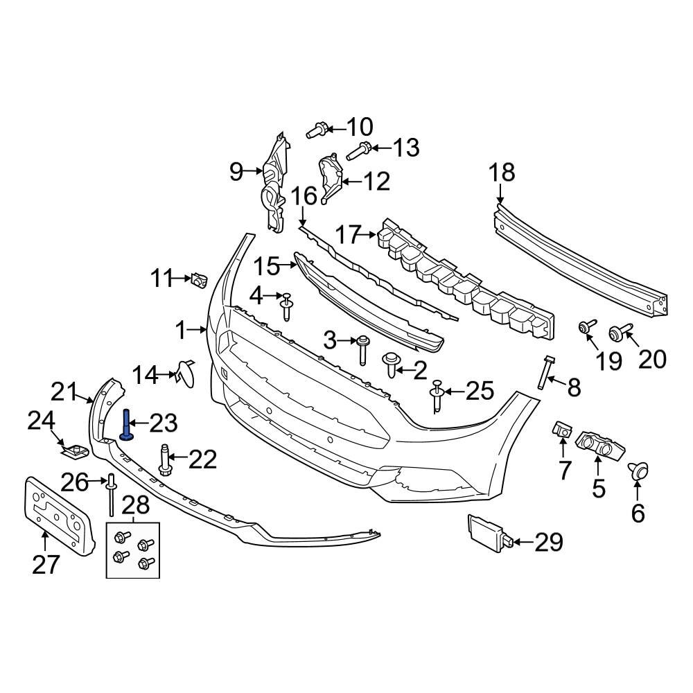 Ford OE W716195S450B Door Interior Trim Panel Screw