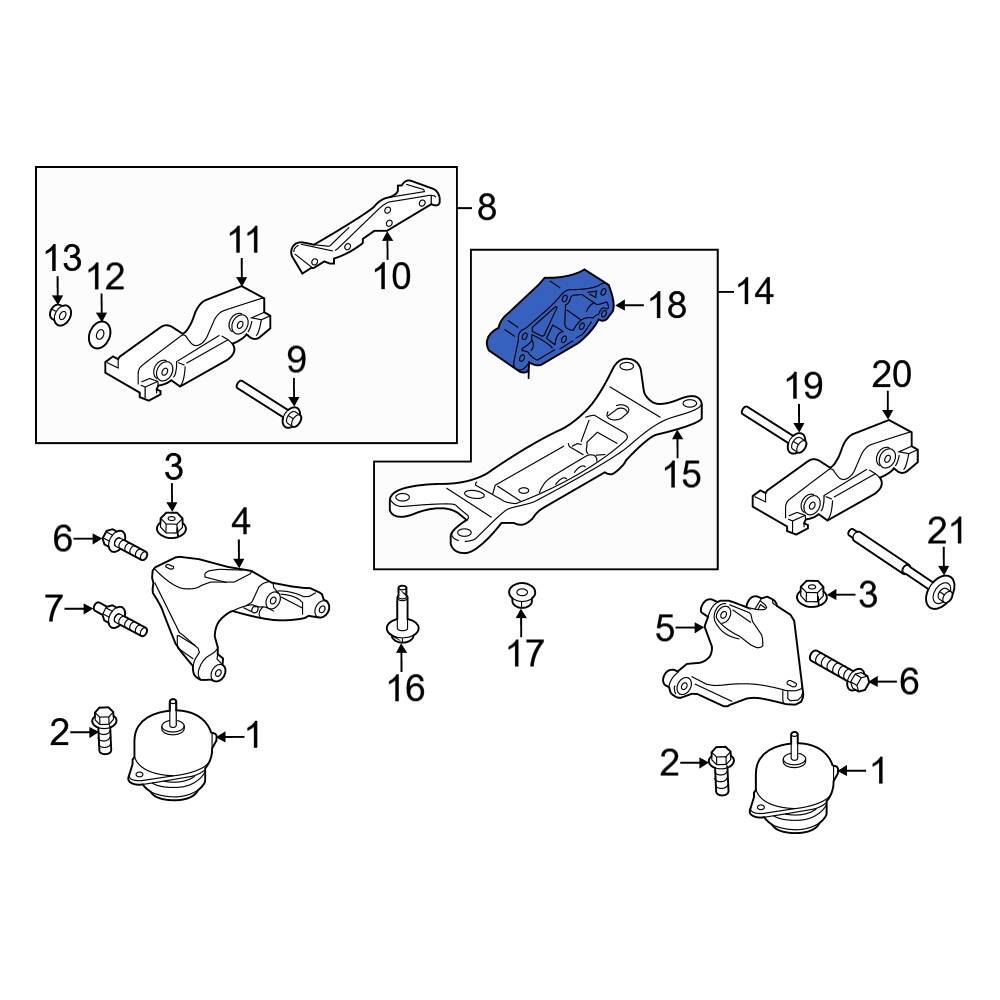 Ford OE BR3Z7E373A Manual Transmission Mount