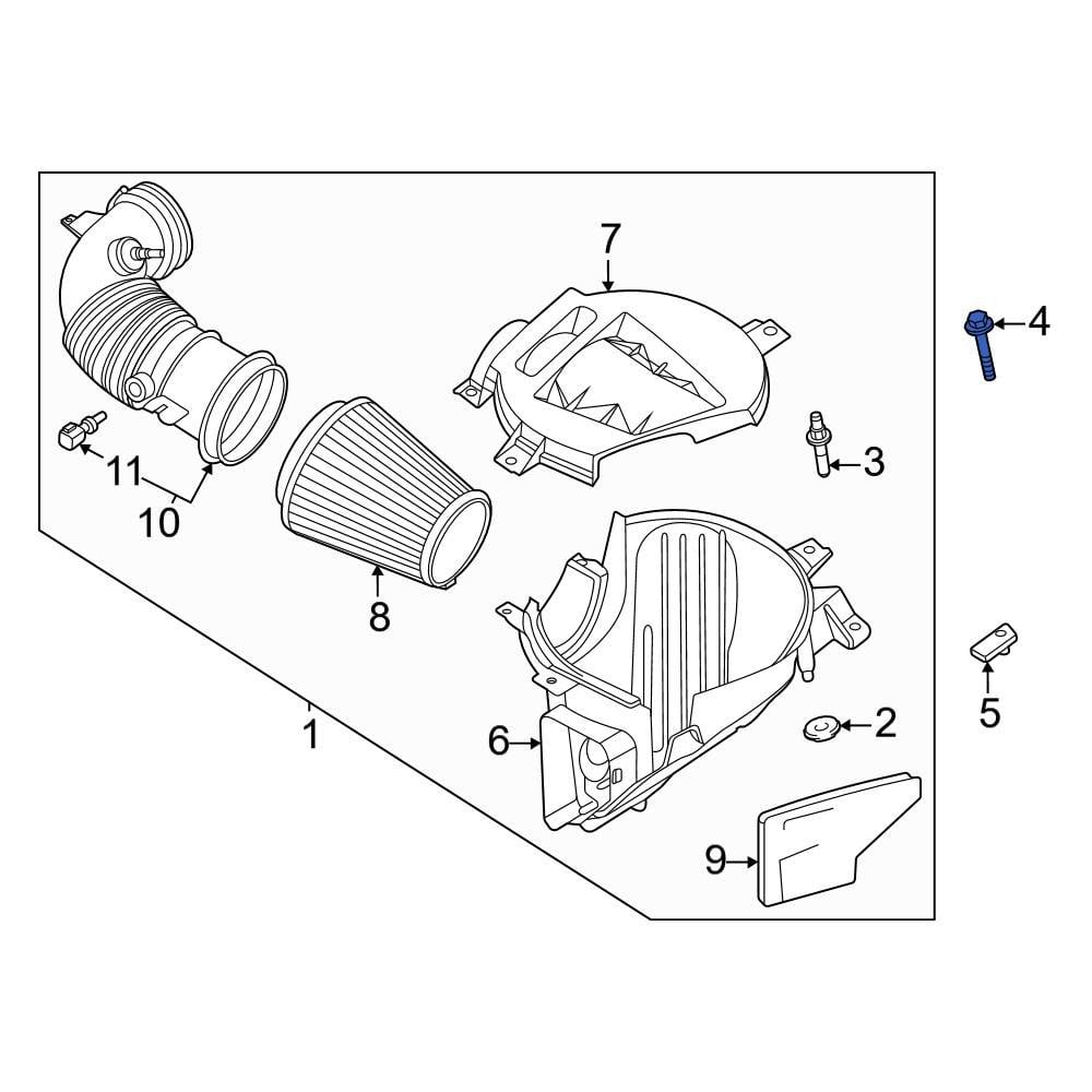 Ford OE W711061S437 Air Filter Housing Bolt