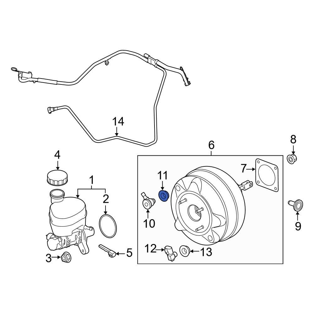 Ford OE F7UZ2B176AA Power Brake Booster Grommet