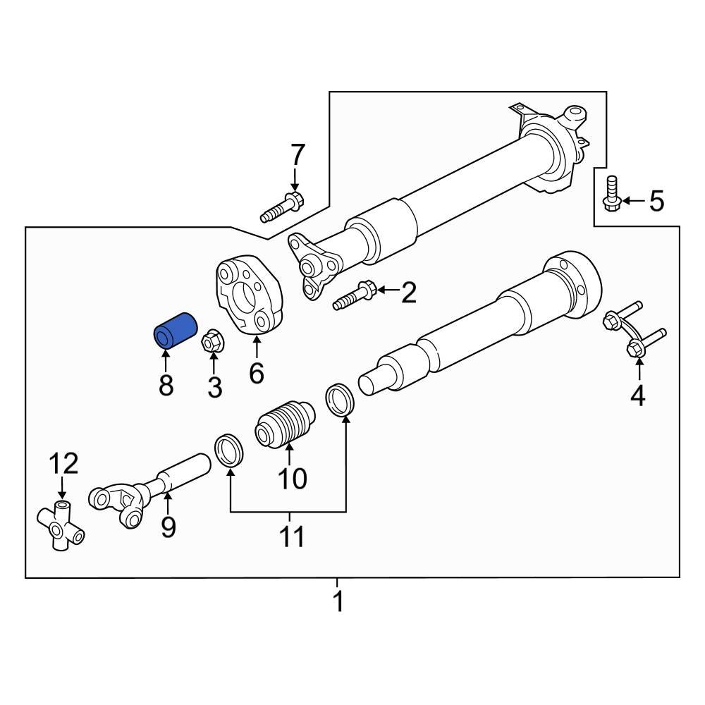 Ford OE CK4Z4650C Drive Shaft Spacer