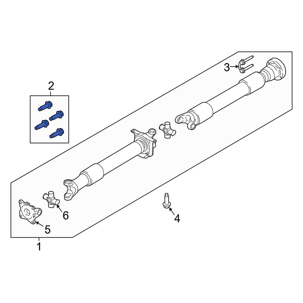 Ford OE N800594S101 Drive Shaft Flex Joint Bolt