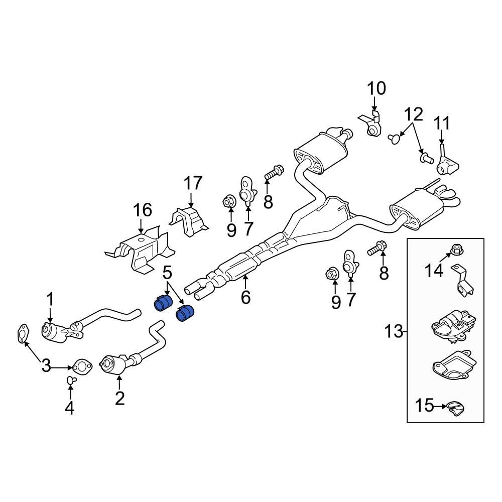 Ford OE KR3Z5A231A Catalytic Converter Clamp