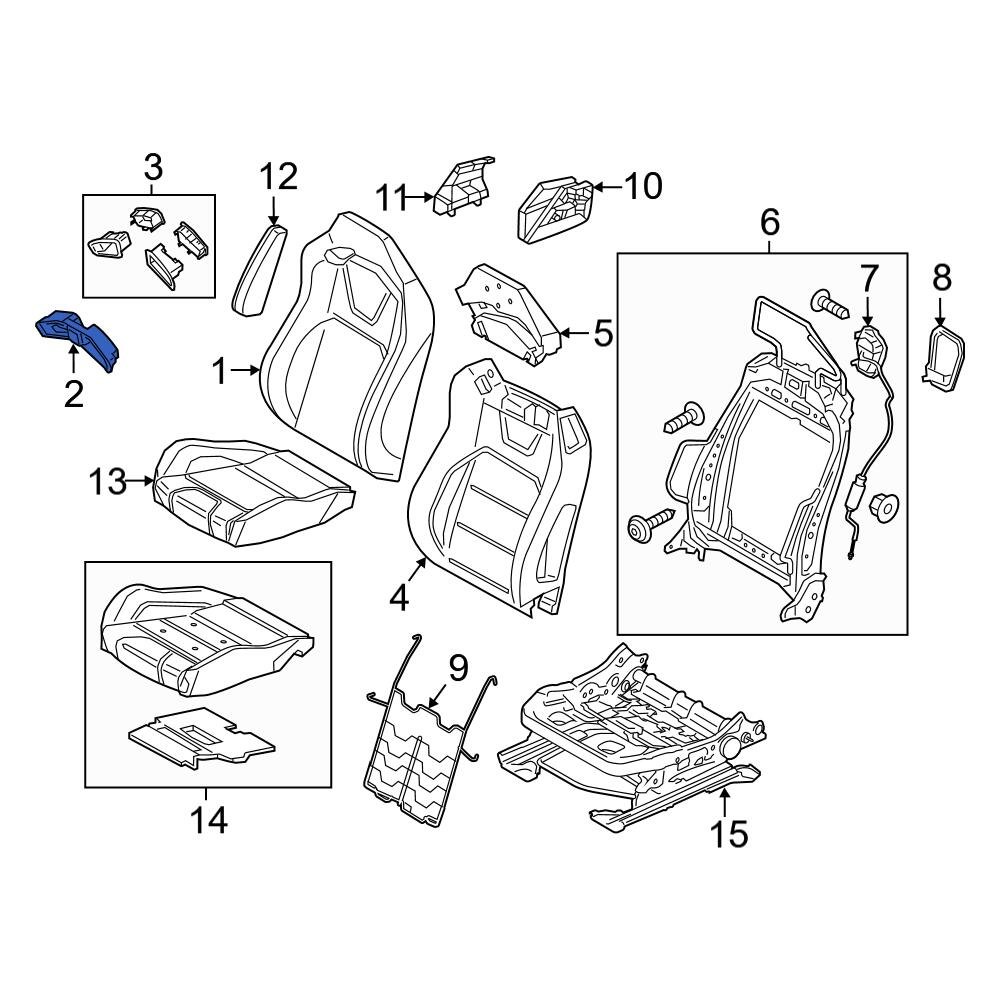 Ford OE PR3Z63610C06AA - Front Right Seat Belt Guide