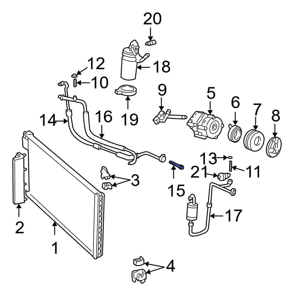 Ford OE F5DZ19D990AB A/C Orifice Tube