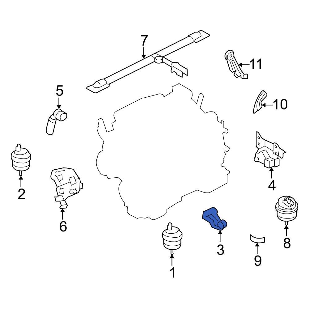 Ford OE 5F9Z6F069CA Front Engine Torque Strut