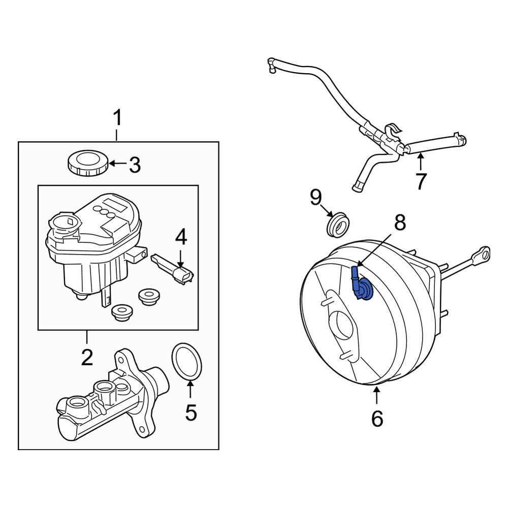 Ford OE 8G1Z9Y432A Power Brake Booster Check Valve