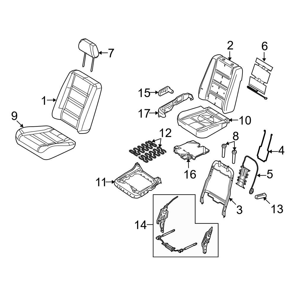 Ford OE 6F9Z7464646A Front Seat Cushion Spring