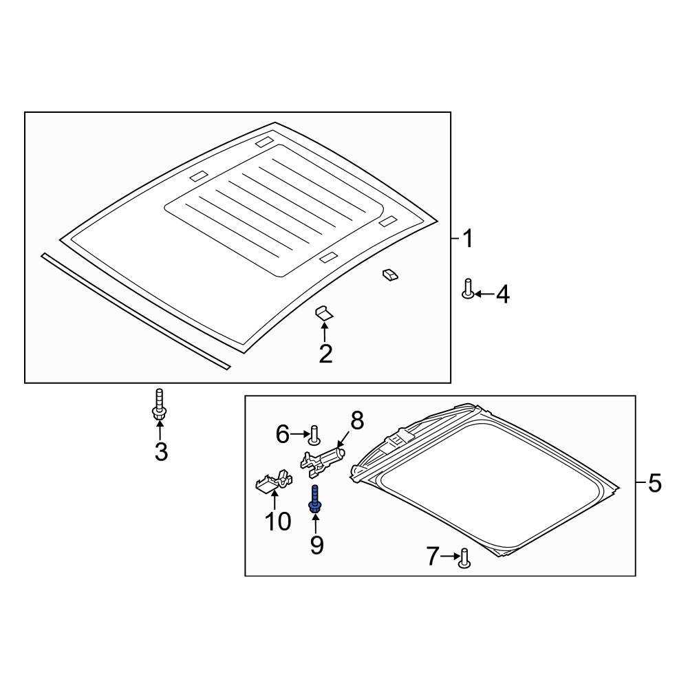 Ford OE W506949S437M Sunroof Motor Bolt