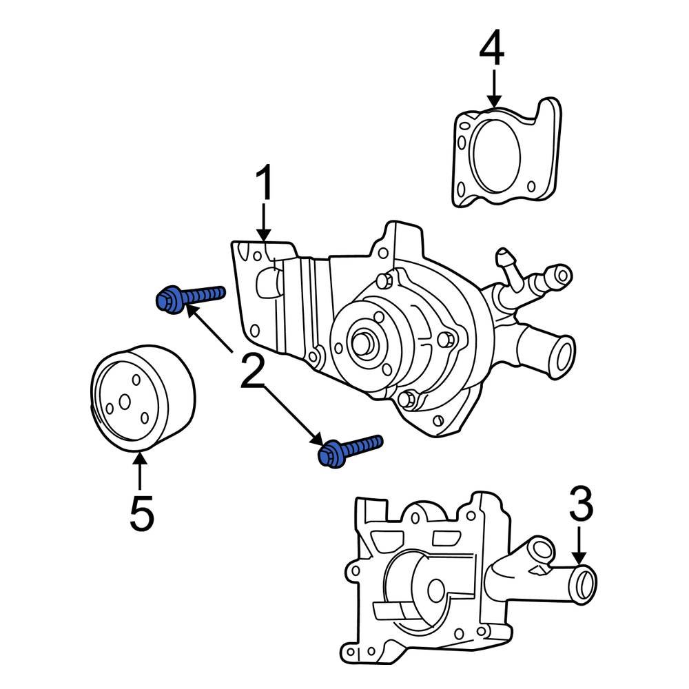 Ford OE W703087S303 Engine Water Pump Bolt