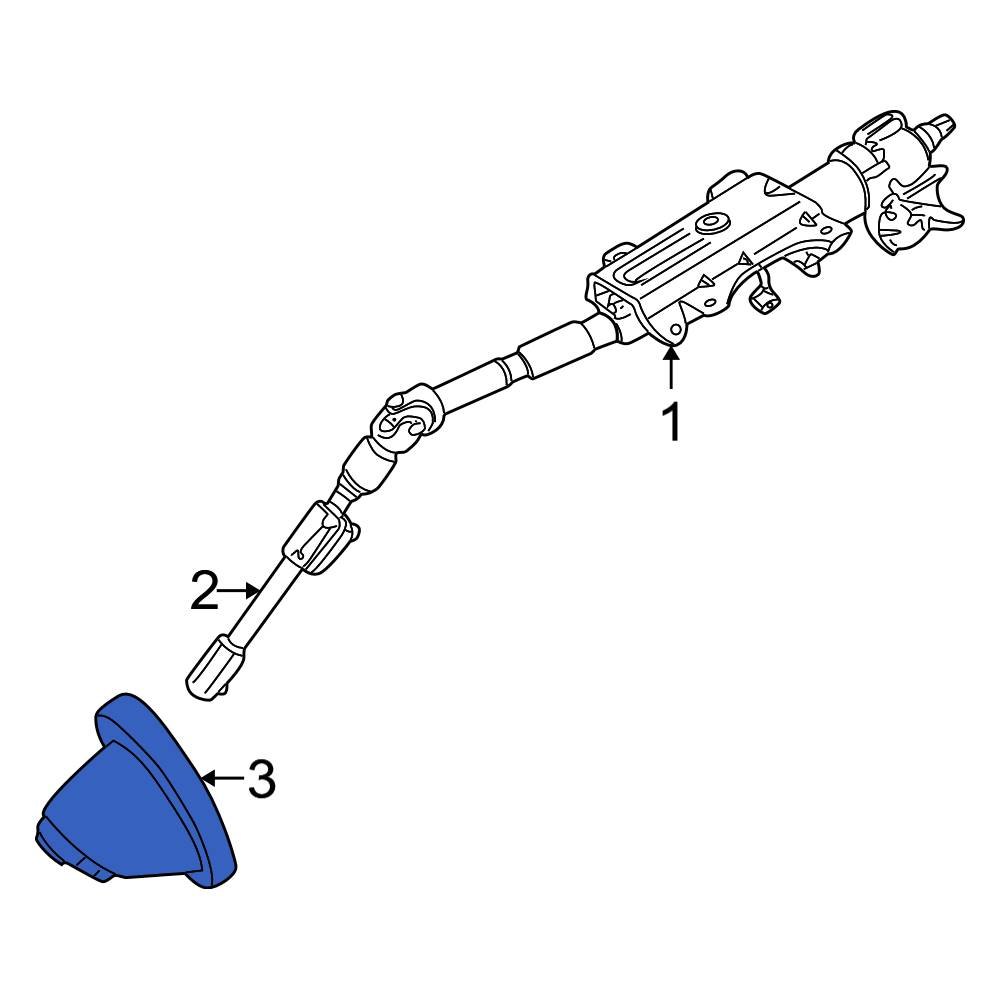 Ford OE 1M5Z3D677AA Steering Column Shaft Seal