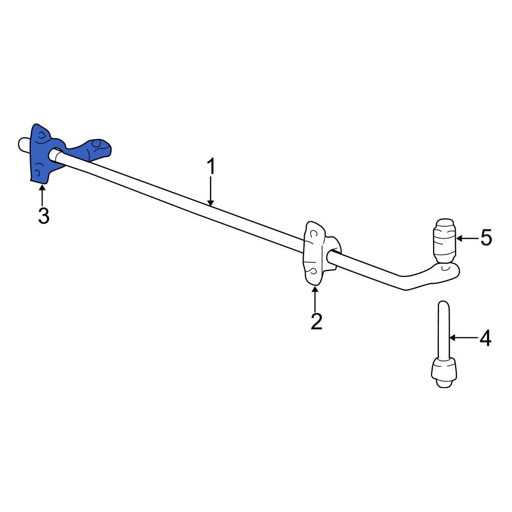 Ford OE 2M5Z5B484AA Rear Suspension Stabilizer Bar Bracket