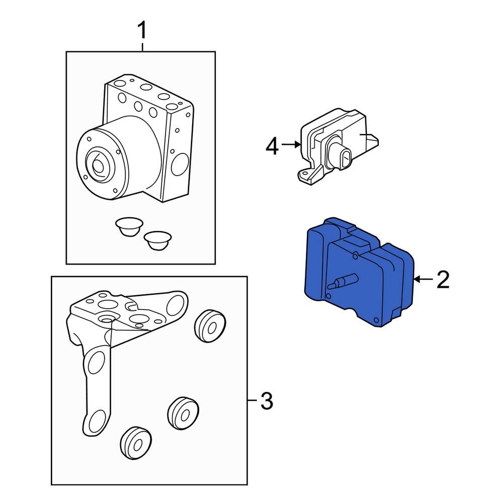 Ford OE AS4Z2C219A ABS Control Module