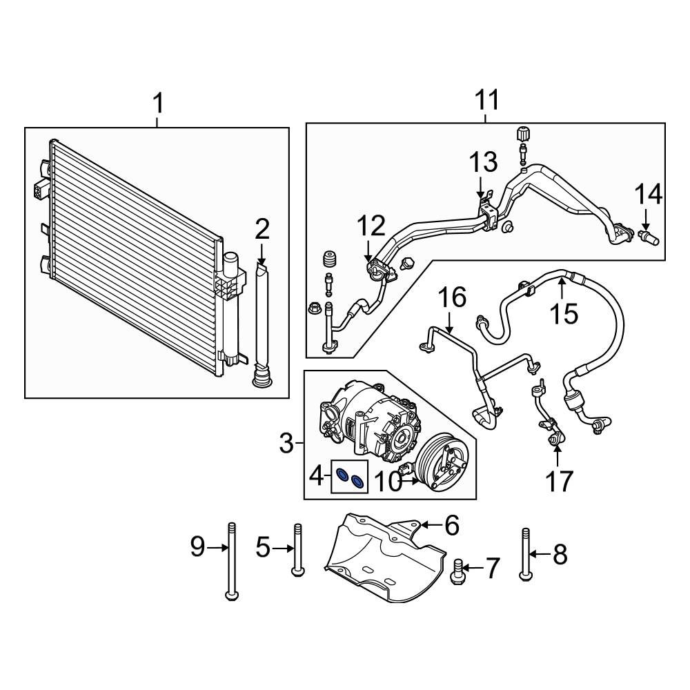 Ford OE W712635S300 A/C Compressor ORing