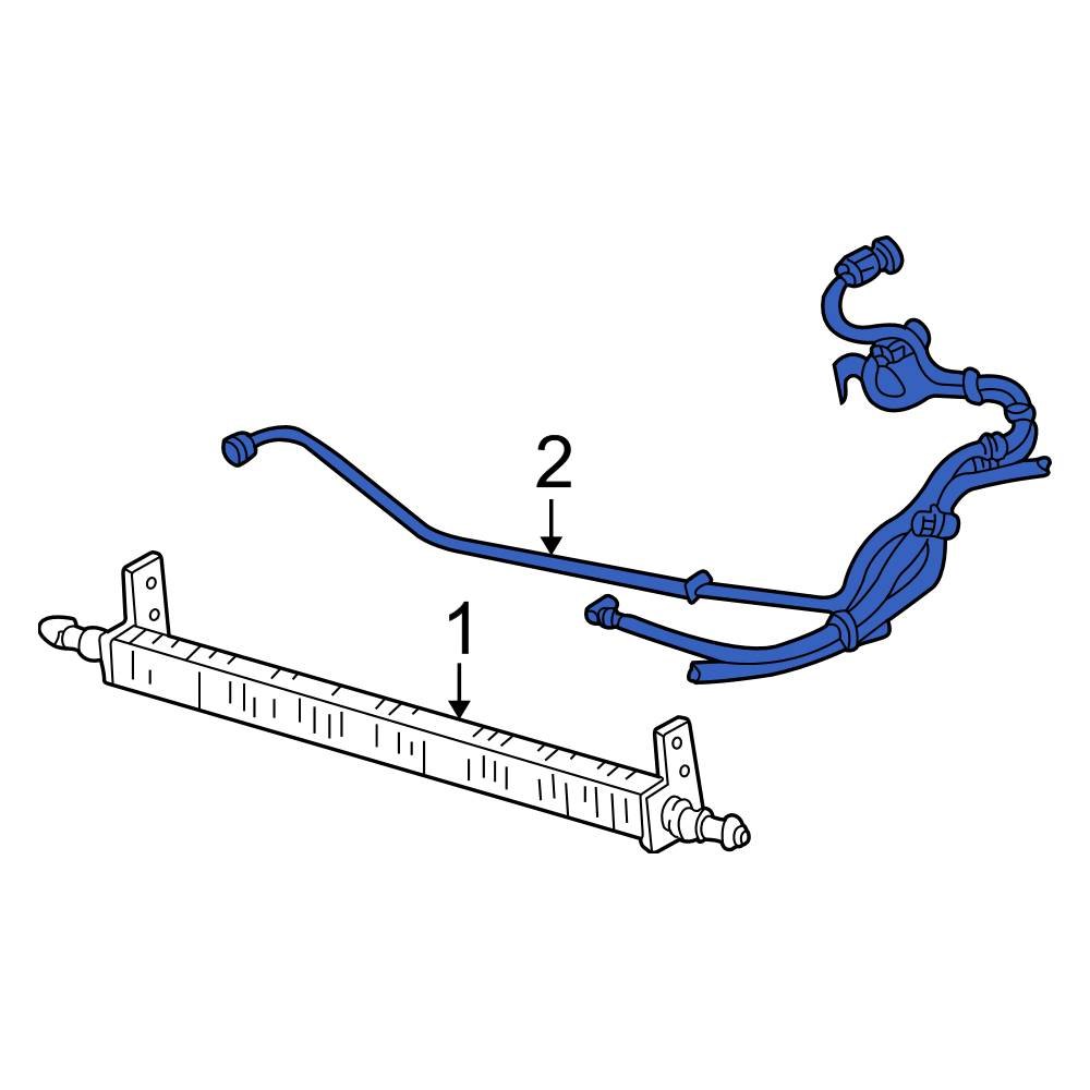 Ford OE XF1Z7C391AA Power Steering Cooler Line