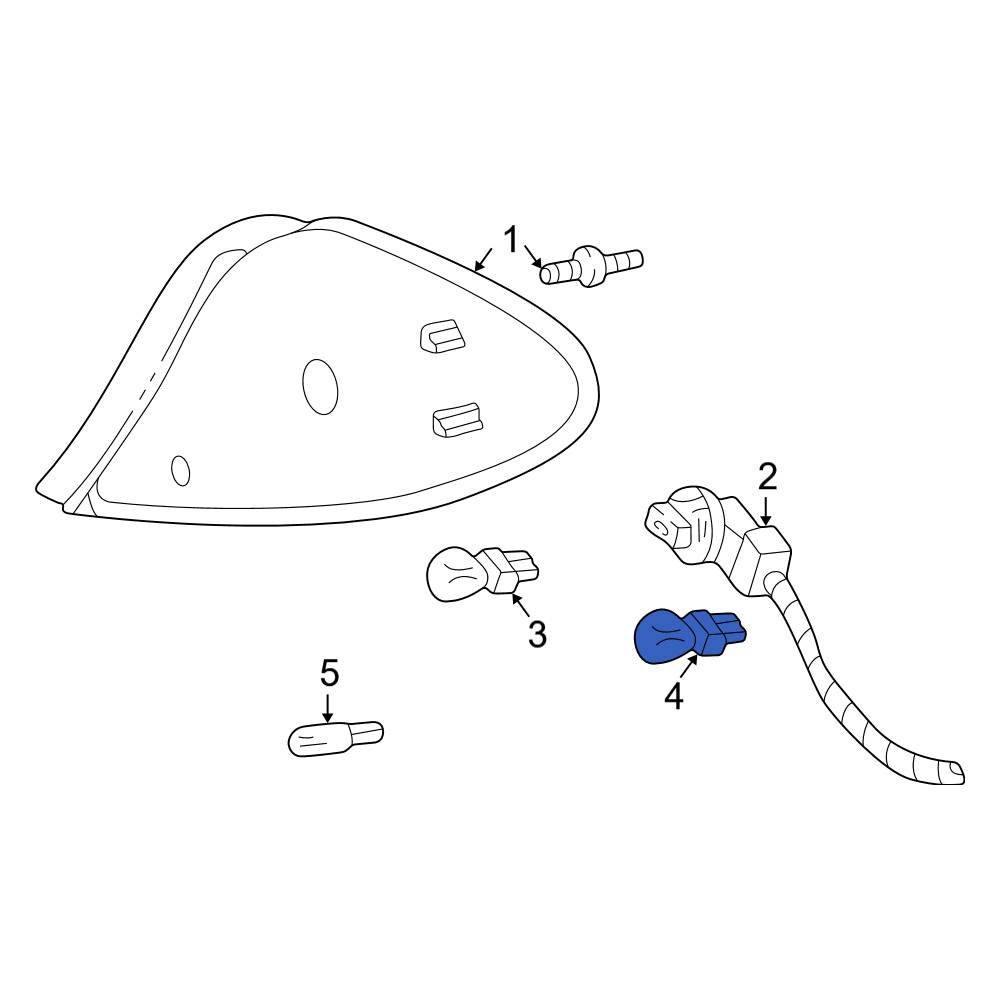 Ford OE F4CZ13466A Rear Brake Light Bulb