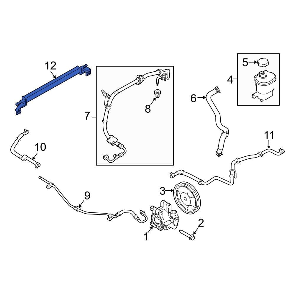 Ford OE AA5Z3D746A - Front Power Steering Cooler