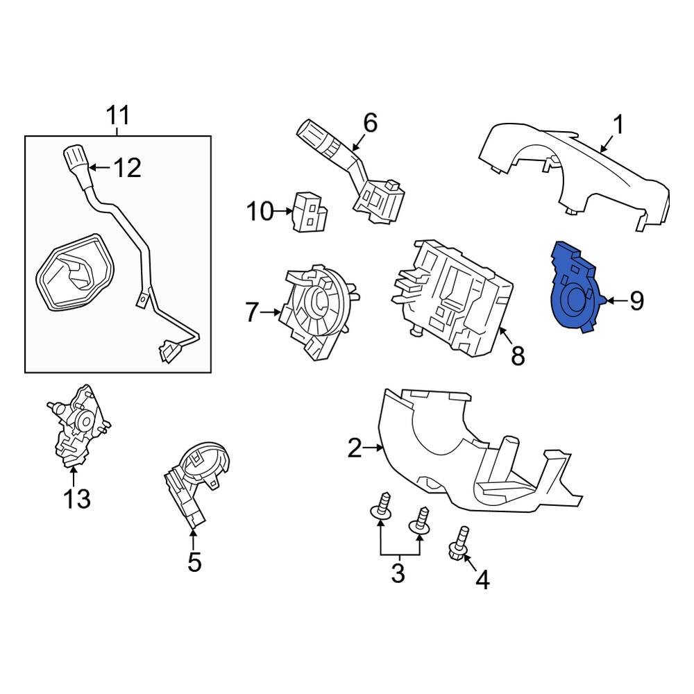 Ford OE BB5Z3F818A Steering Wheel Position Sensor