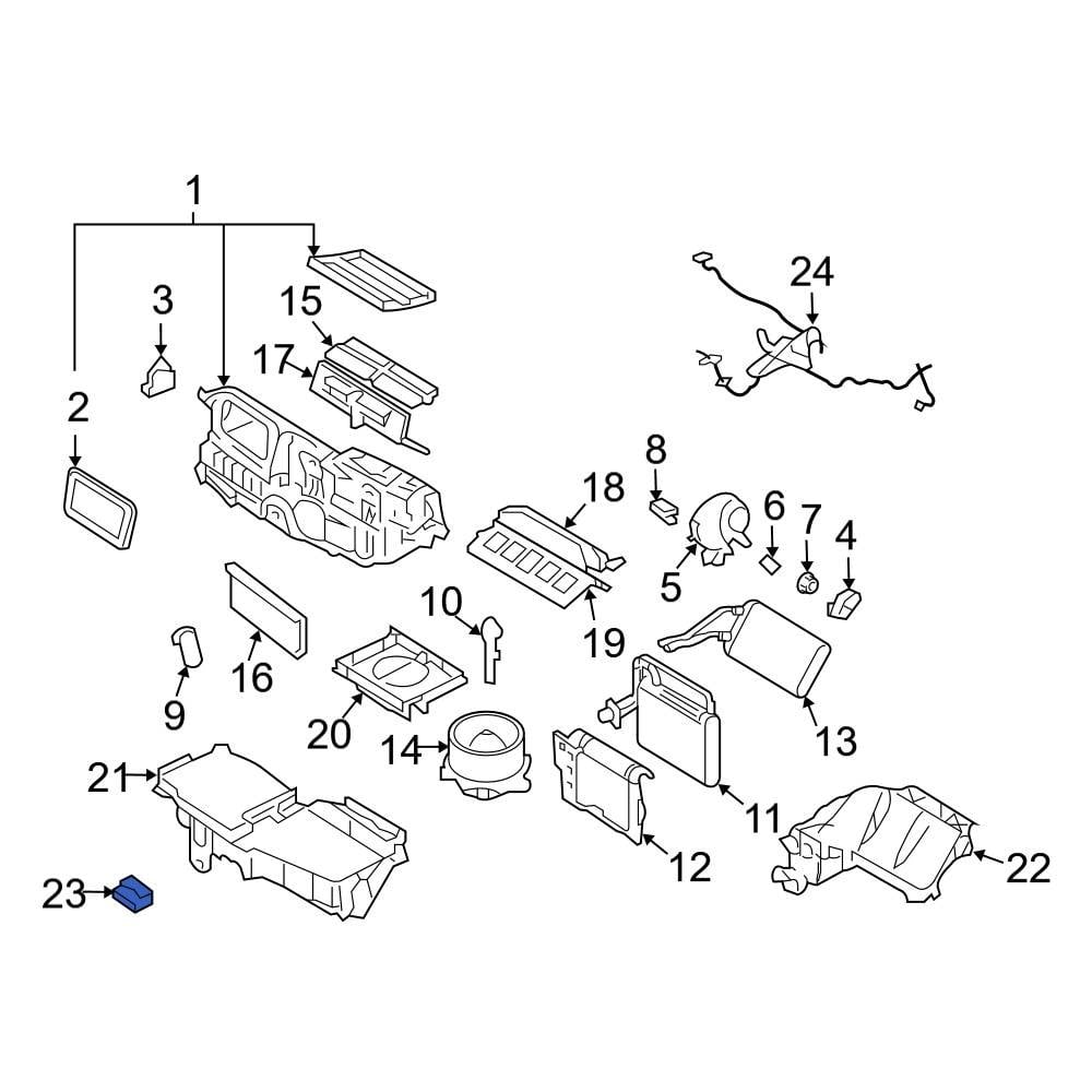 Ford OE 6E5Z18591AA - HVAC Blower Motor Resistor